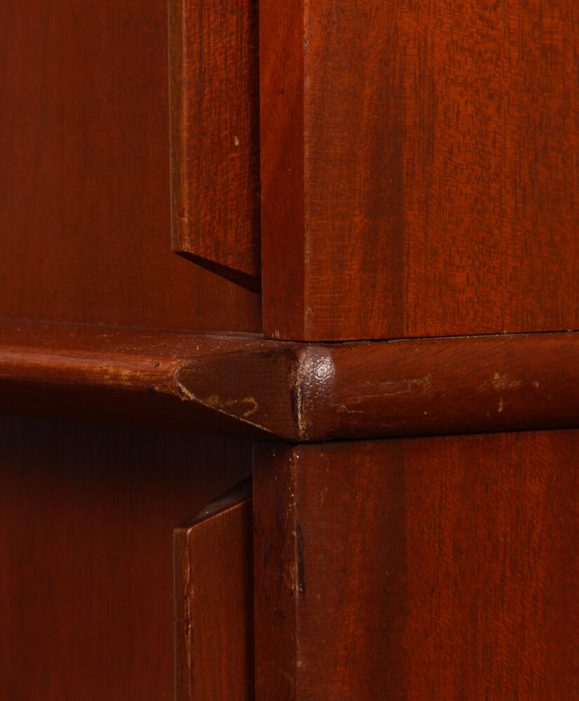 Vintage mahogany storage by Didier Rozaffy for Oscar, 1950