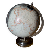 Vintage terrestrial globe on a metal stand