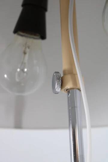 Mushroom floor lamp space age metal Napako 1970s Czechoslovakia