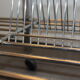 Vintage chrome service, turntable holder and speakers