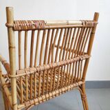 Vintage rattan armchair 1960