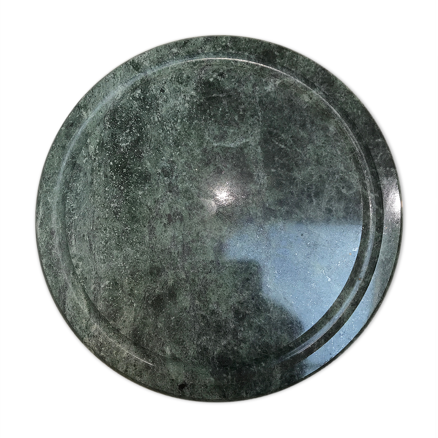Flat green marble