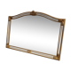 Antique 1960s gold-plated glass mirror