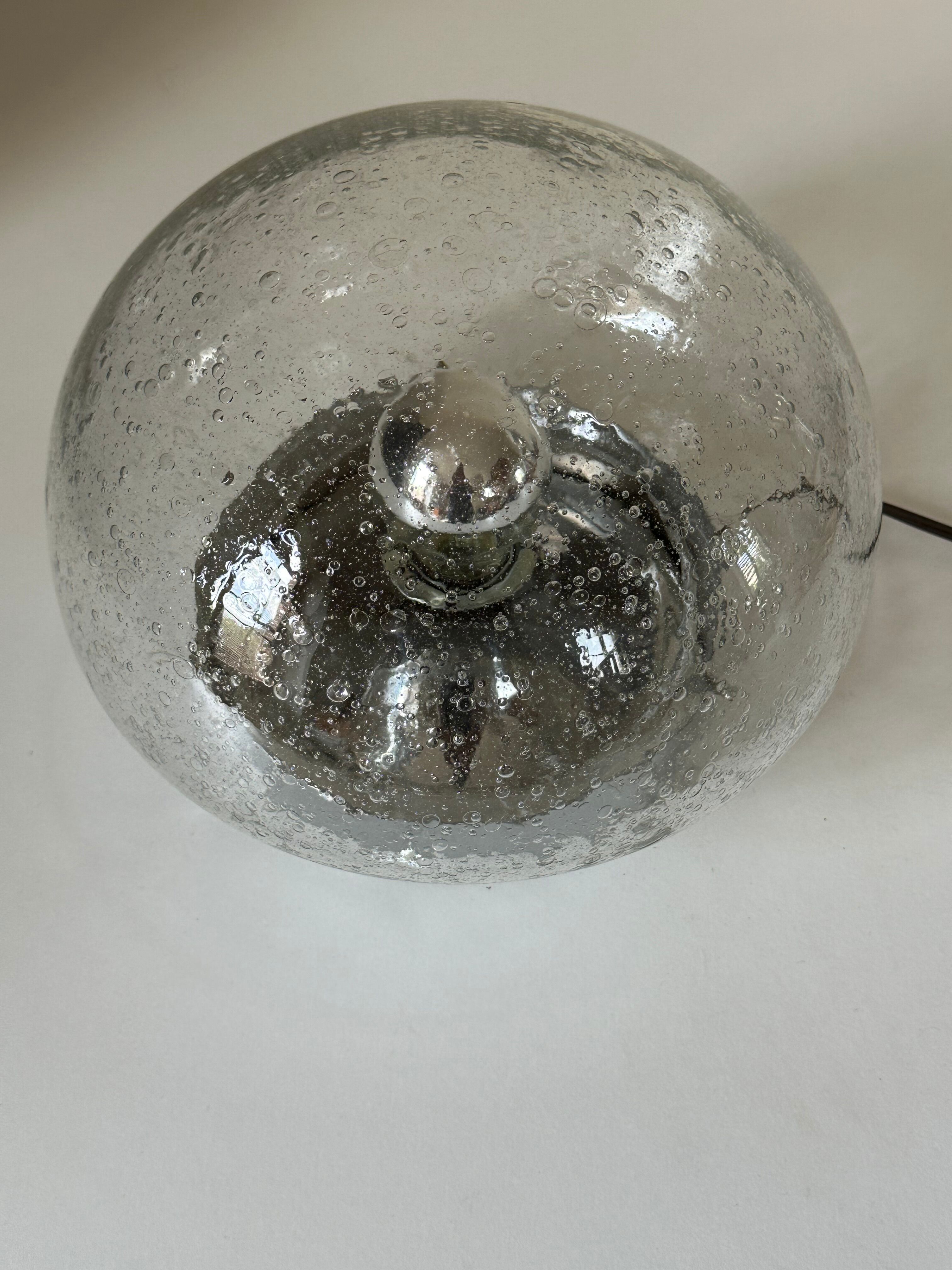 Bubble glass lamp vintage design 70 years