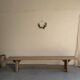 Large solid wood farmhouse benches