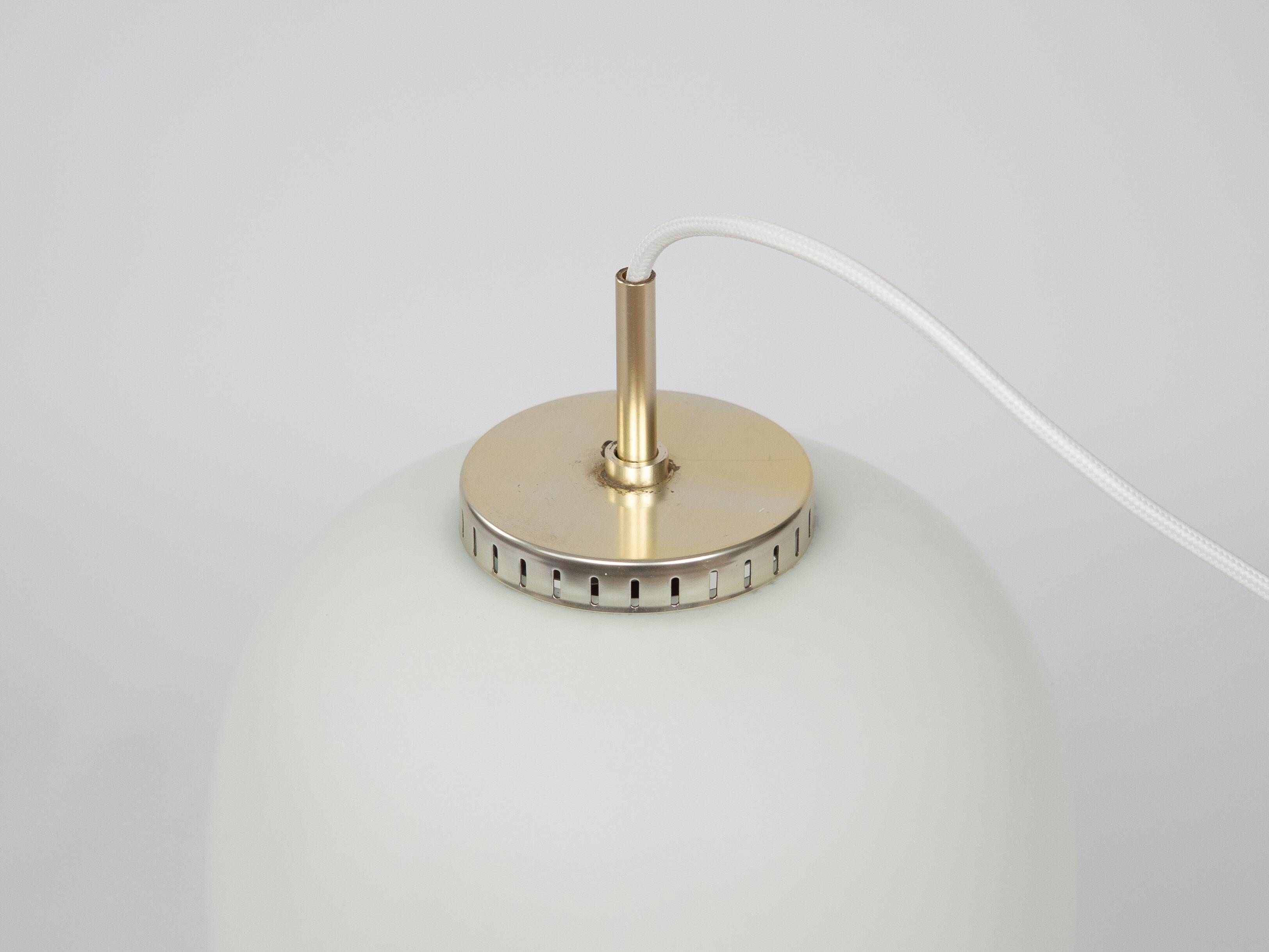 Danish vintage pendant lamp Kina by Bent Karlby, Lyfa, 1946