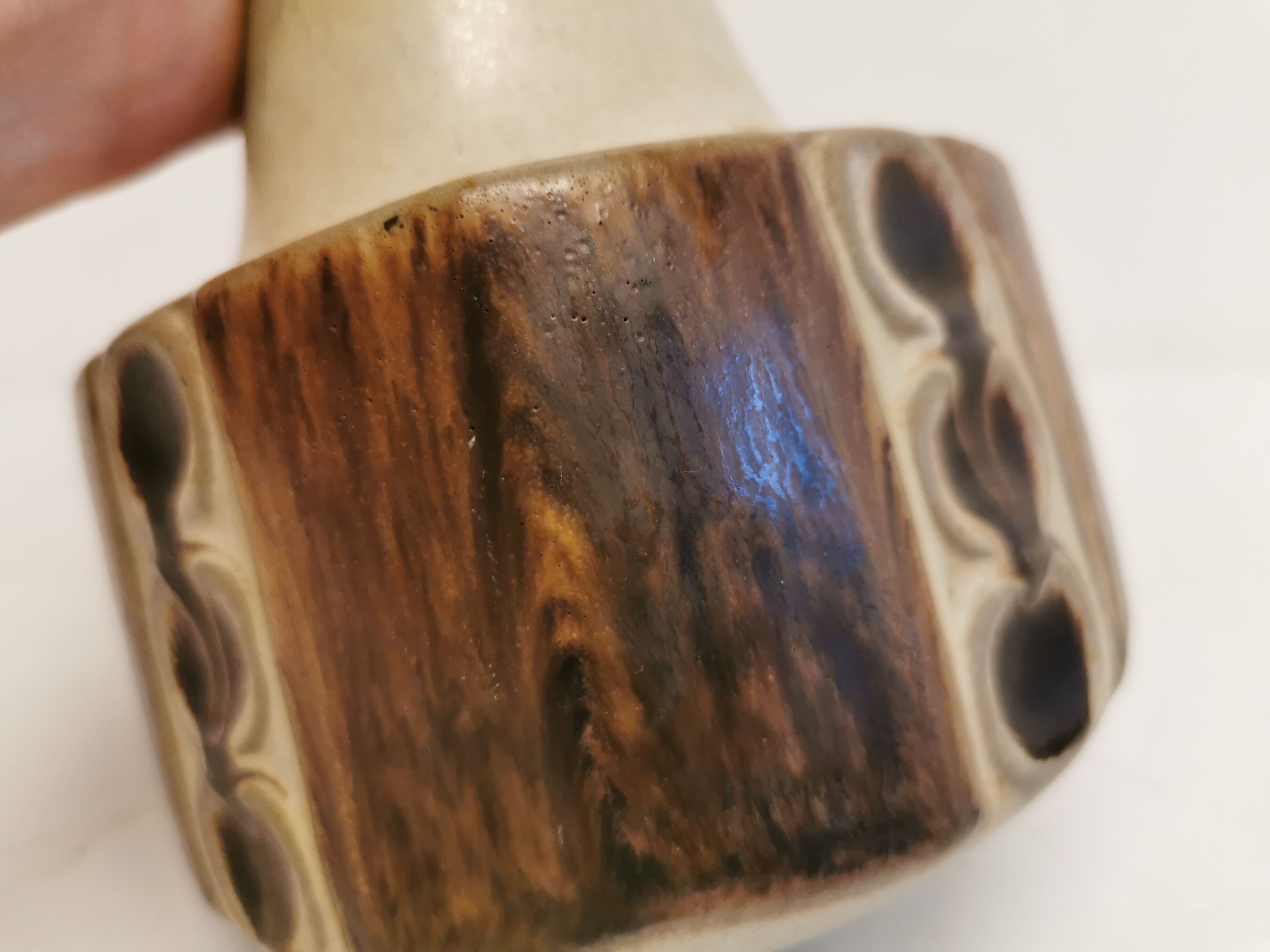 Danish ceramic table lamp, designed by Marianne Starck for Michael Andersen & Sons, 1960s