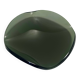 Thick Dark Green Glass Centerpiece / Trinket Bowl attr. to Fontana Arte, It
