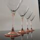 4 verres à cocktail Luminarc pieds rose