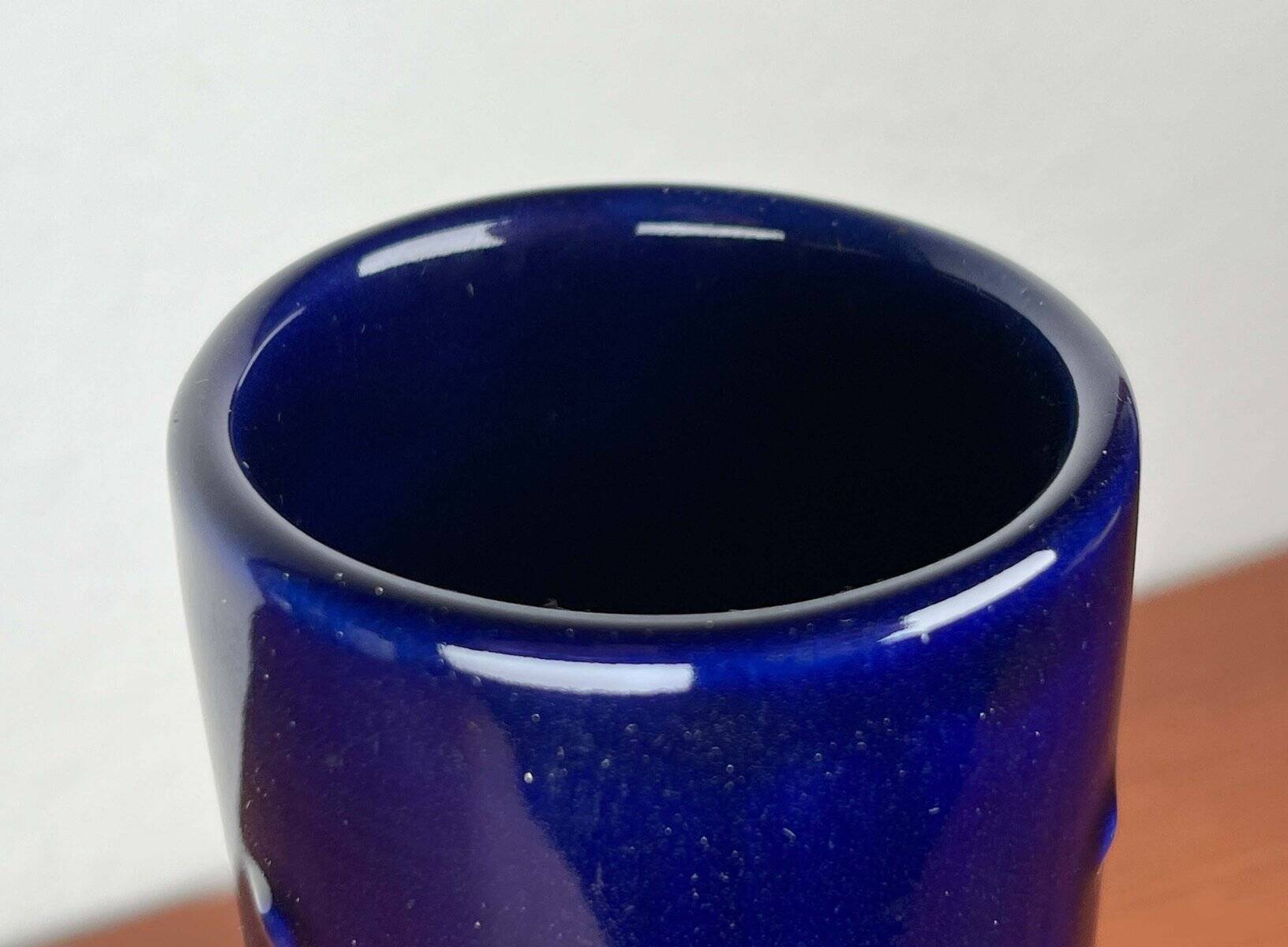 Cobalt blue ceramic vase from the Bangkok series by Melitta, mid-century, 1960s.