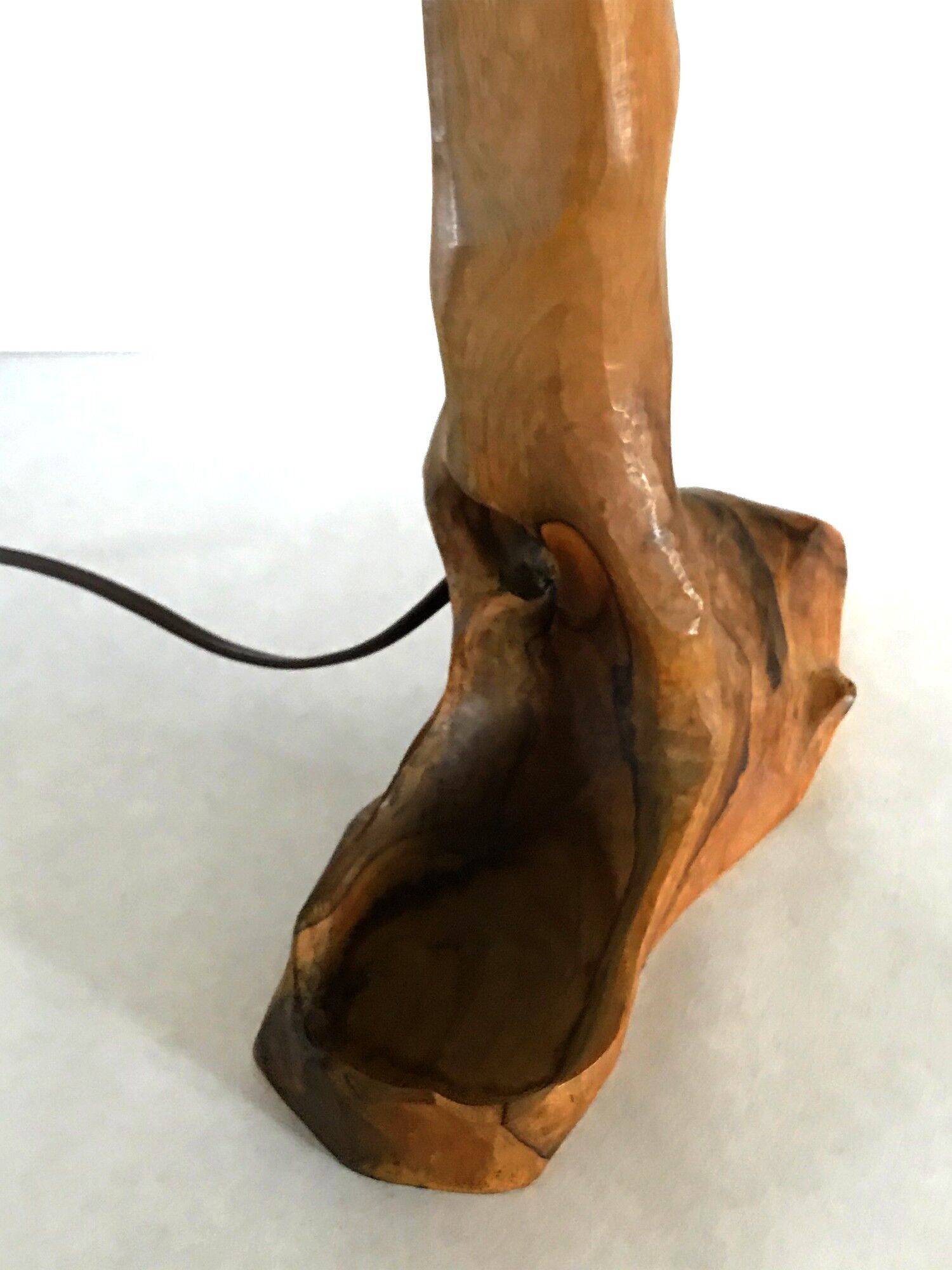 Vintage lamp in wood 70s