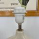 White contemporary ceramic lamp base