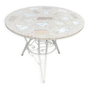 Table ronde de jardin ancienne
