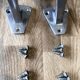 4 aluminium hooks + screws - school cloakroom community