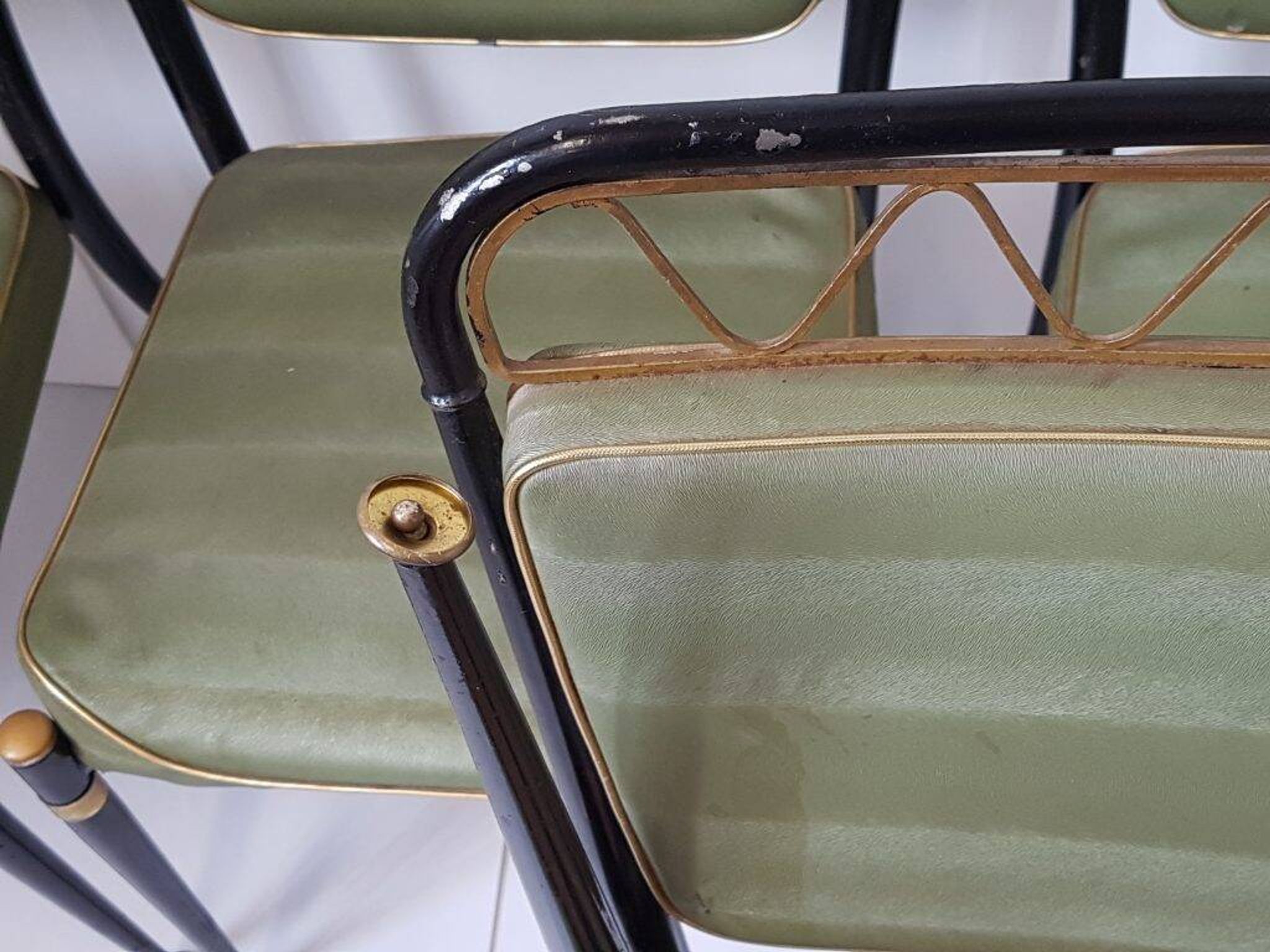 Suite de 6 chaises vintage 1950