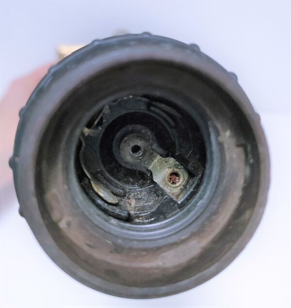 Pied de lampe colonne laiton massif style Regency design années 80