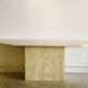 Very large travertine console, Italy, 1970s.