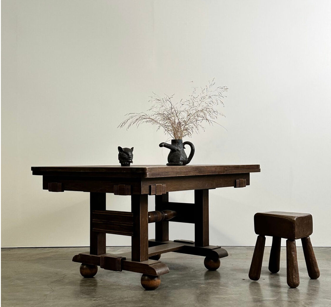 Mid-century oak table