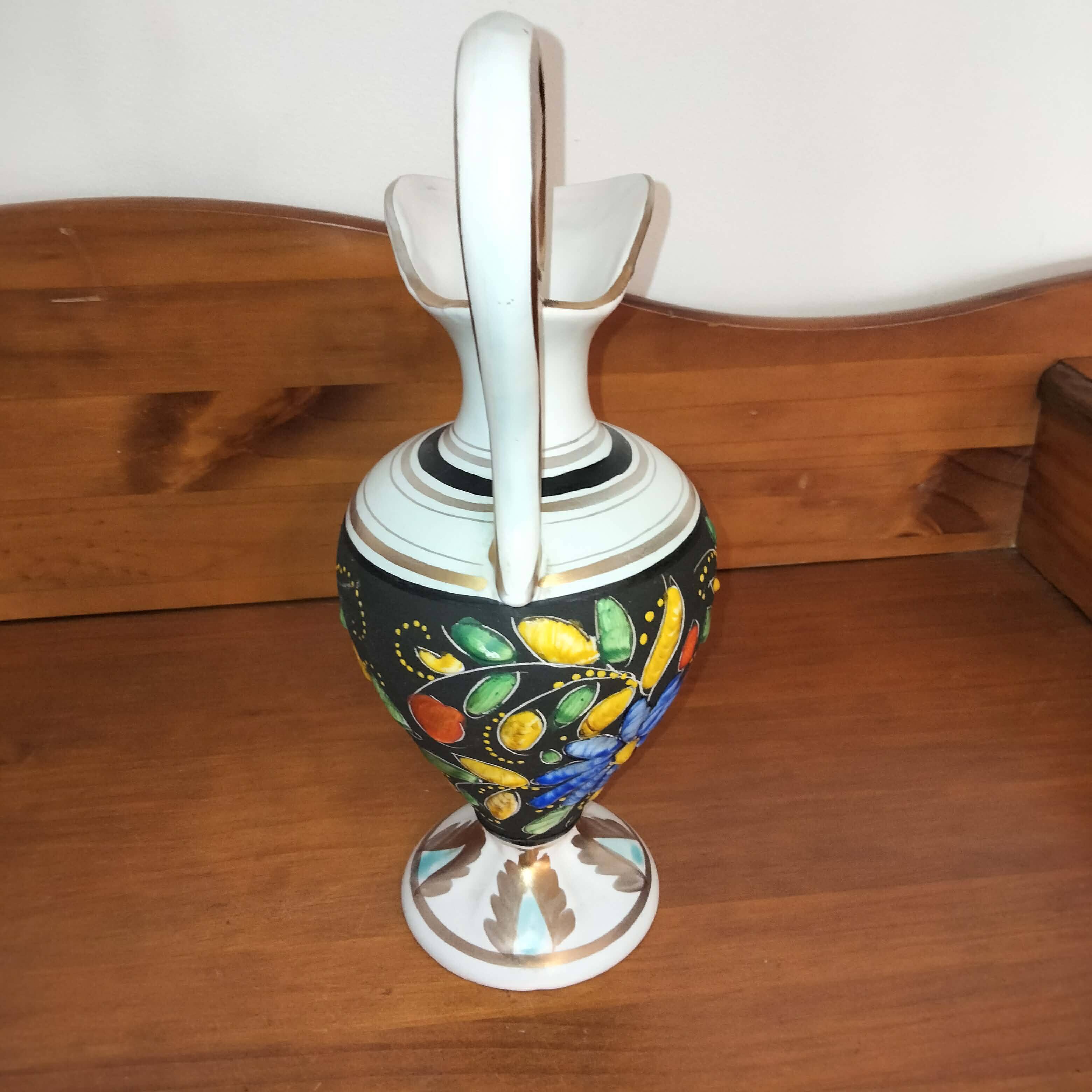 Vintage pitcher vase by Hubert Bequet