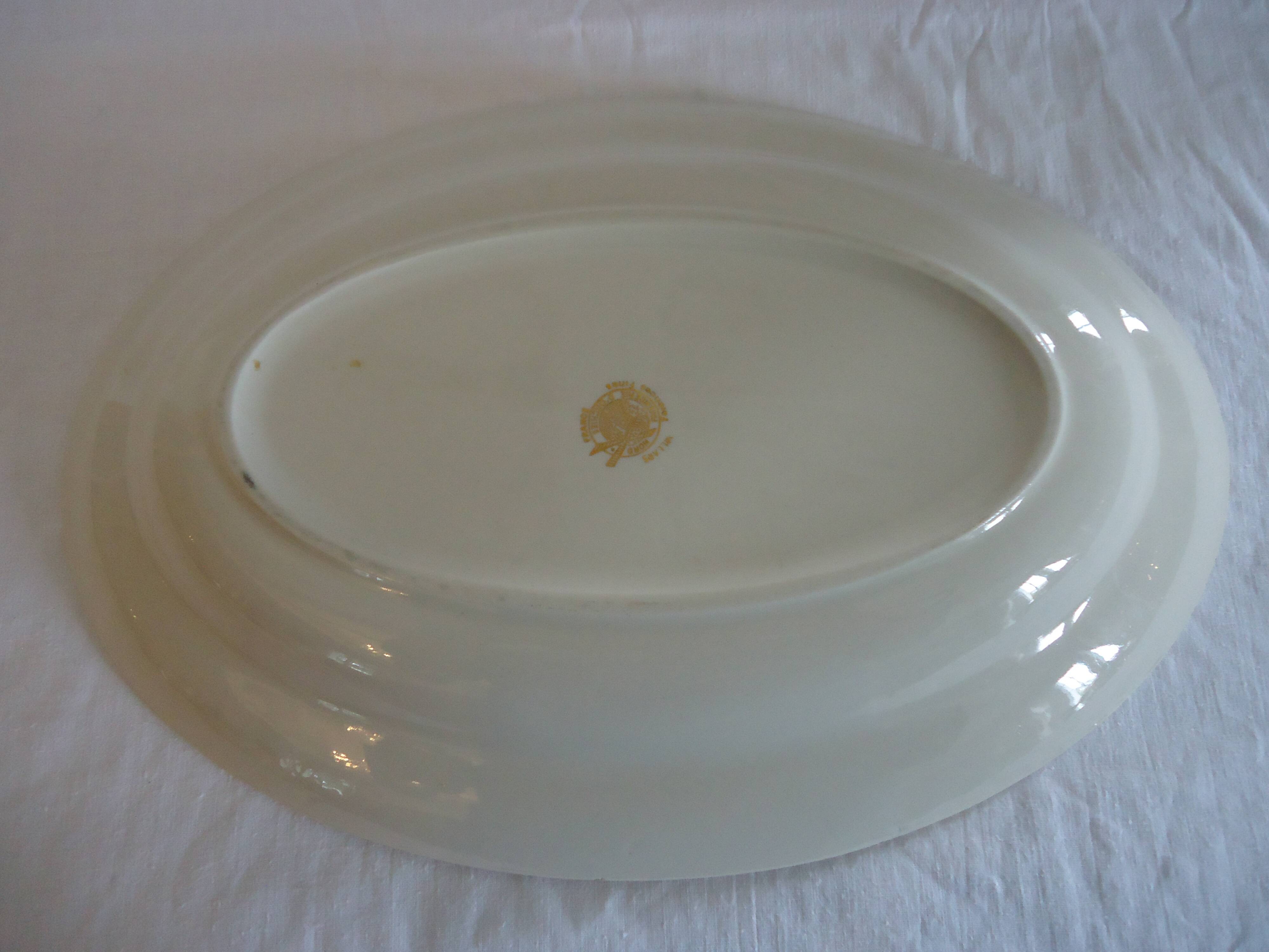 Oval serving dish moulin des loups orchies “villars”