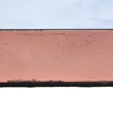 Amber-Colored Mirror with Visor, Jacques Adnet Style, Circa 1950