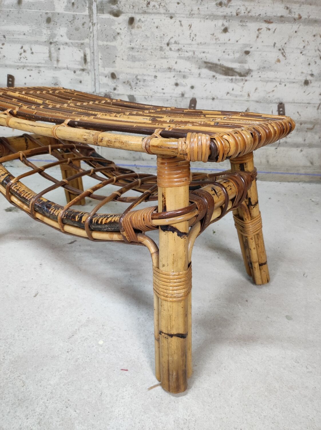 Rattan coffee table