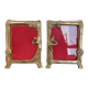Duo of bronze art deco frames