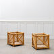 Pair of plant pots, wicker baskets Vivai Del Sud, 1970