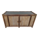 Vintage sideboard TV unit in rattan, bamboo and glass.