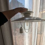 White metal pendant light