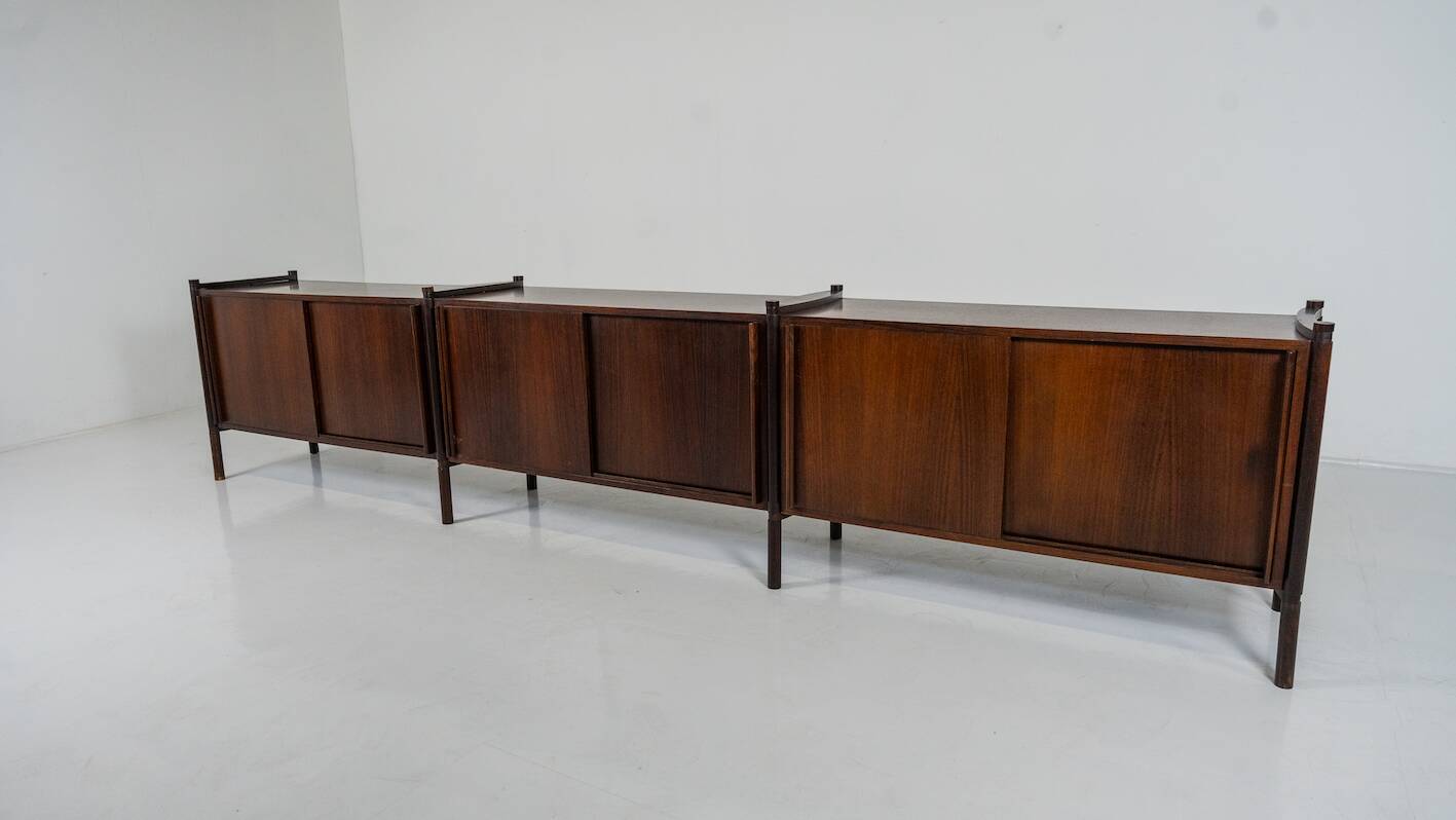 Mid-century modern wooden sideboard by Fukuoh Hirozi for Gavina, 1960s