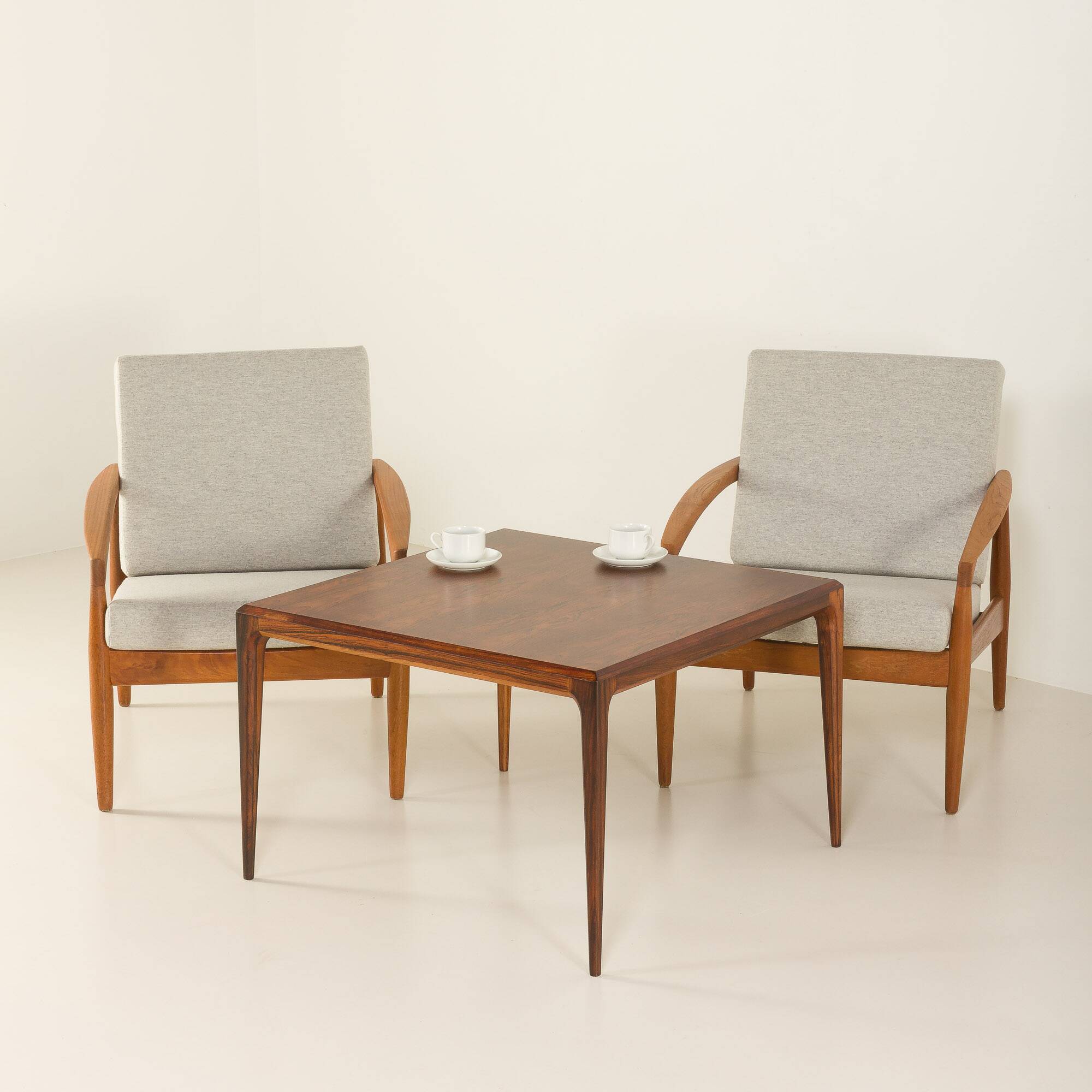 Johannes Andersen rosewood coffee table for CFC Silkeborg, Denmark , 1960s