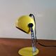 Lampe boule chrome et métal jaune