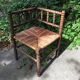 Pearl Turned Wood Corner Chair
