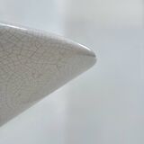 Vintage wall light in cracked white porcelain, France, 1970.