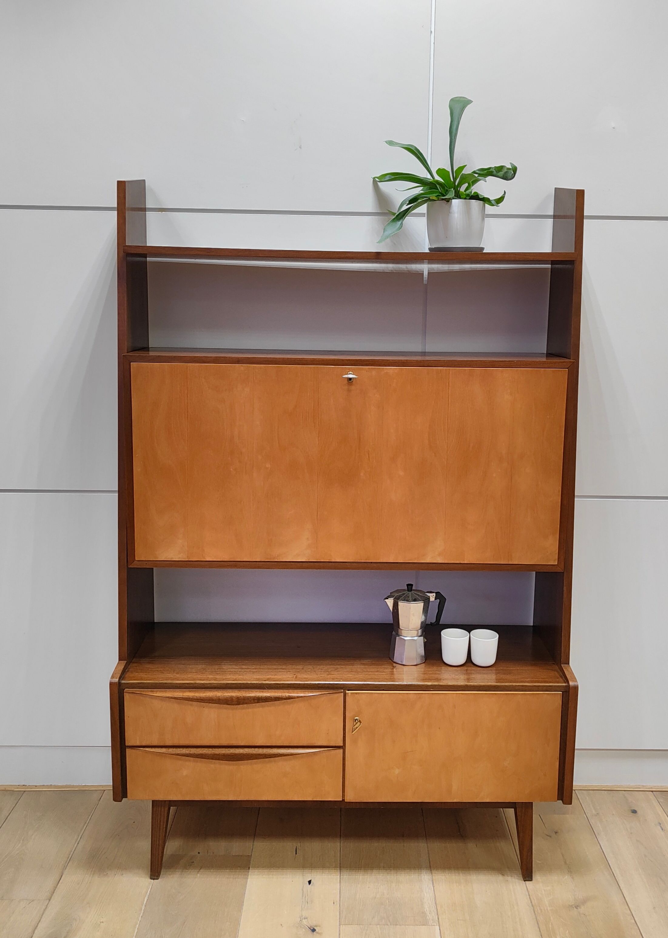 Shelf wall cabinet secretary