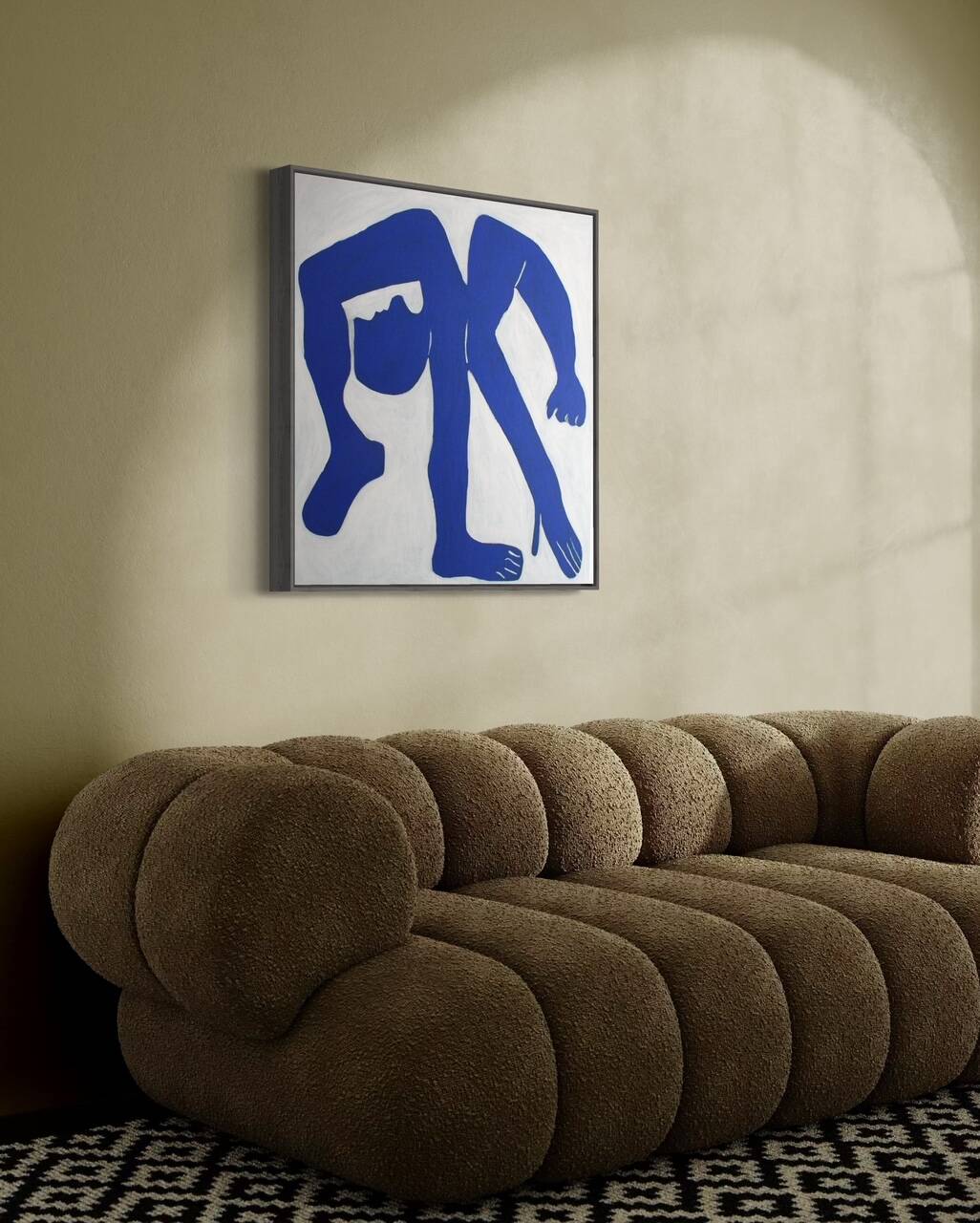 The blue man by Picasso 80x80cm