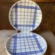 Quatre assiettes plates torchon bleu Moulin des Loups Orchies