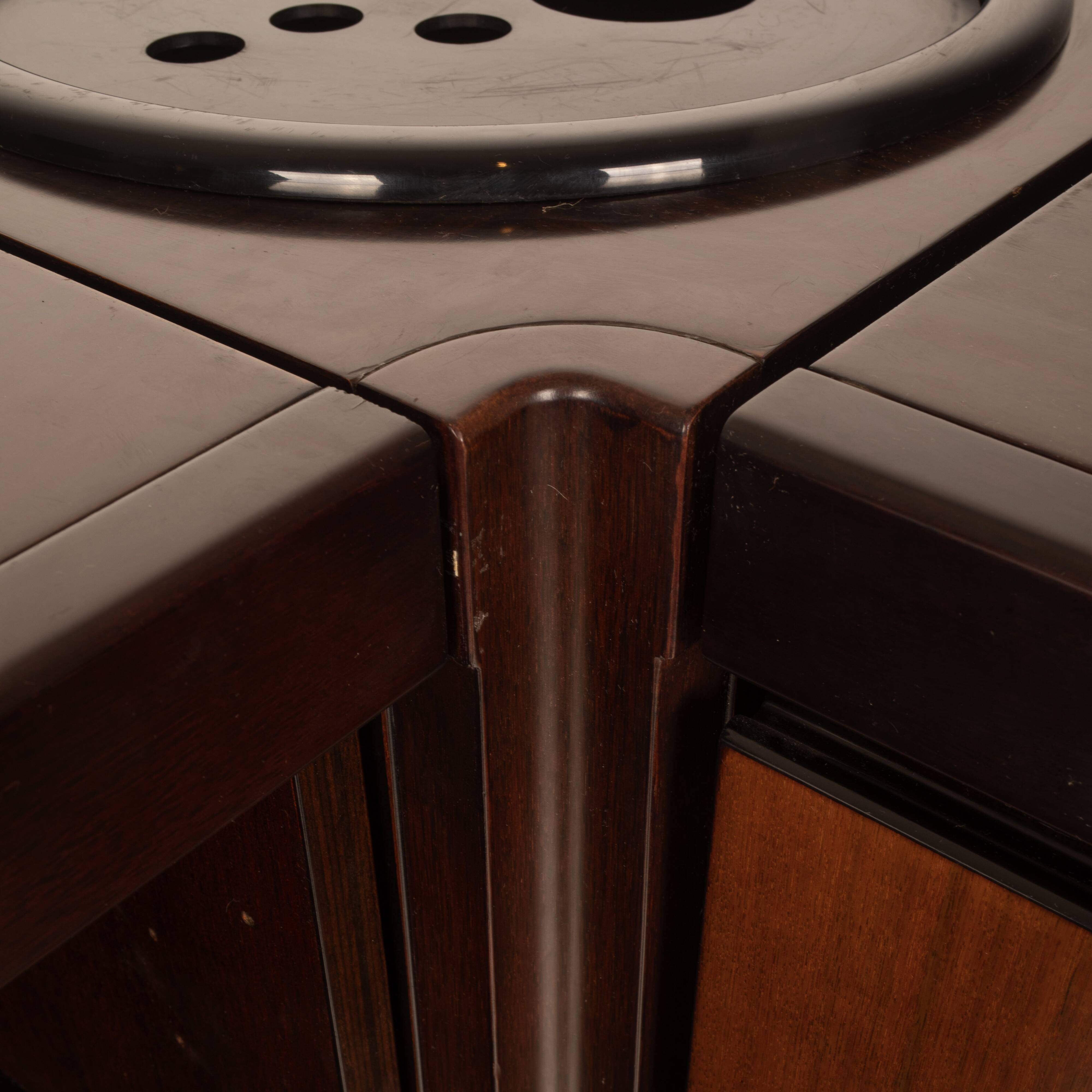 Pair of S11 Cabinets and Bar by Angelo Mangiarotti for Sorgente dei Mobili
