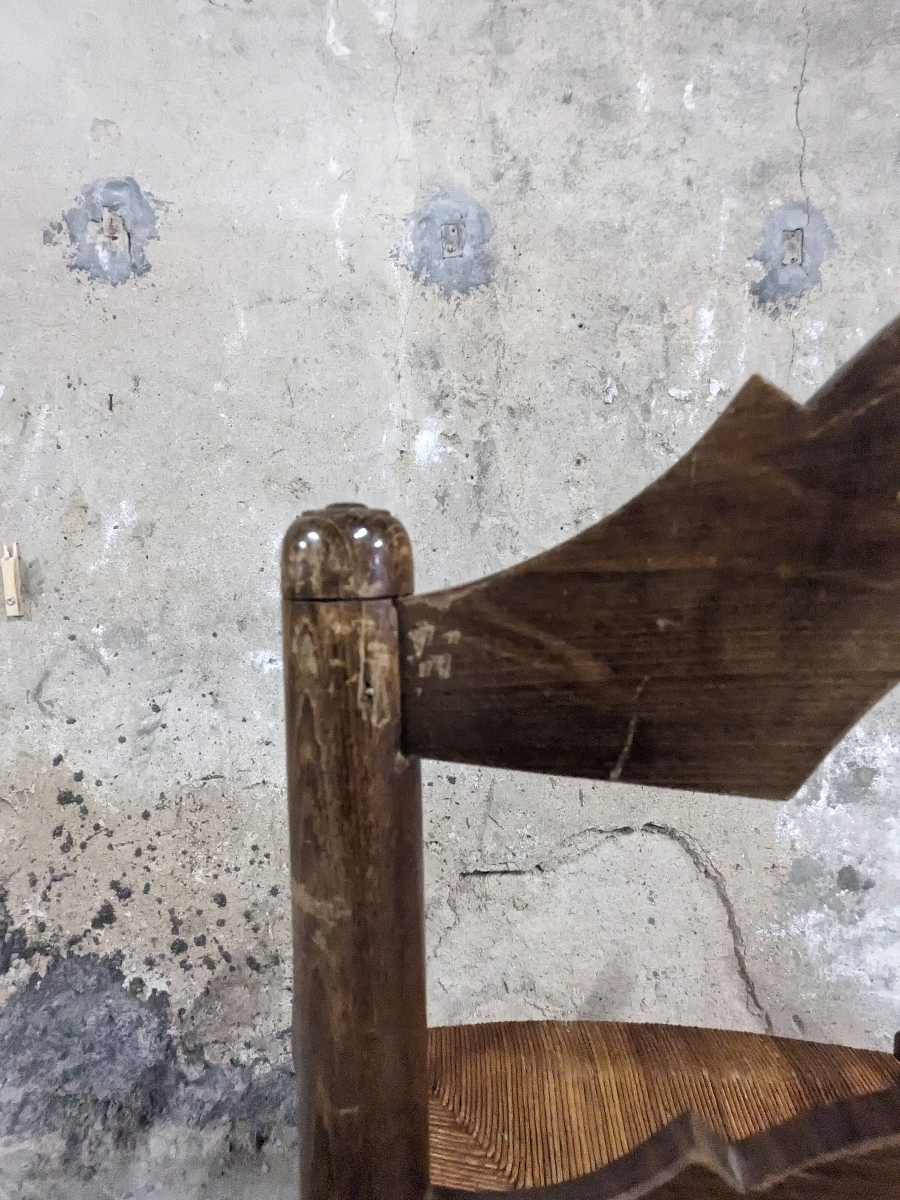 Straw armchair