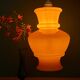 Suspension globe vintage XL en opaline orange