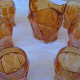 Ancien service à orangeade pichet & 6 verres