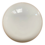 Wall-mounted ceiling light half-spherical 25 cm white opal glass