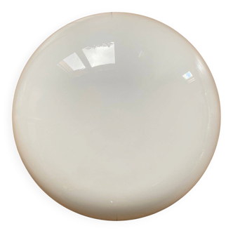 Wall-mounted ceiling light half-spherical 25 cm white opal glass