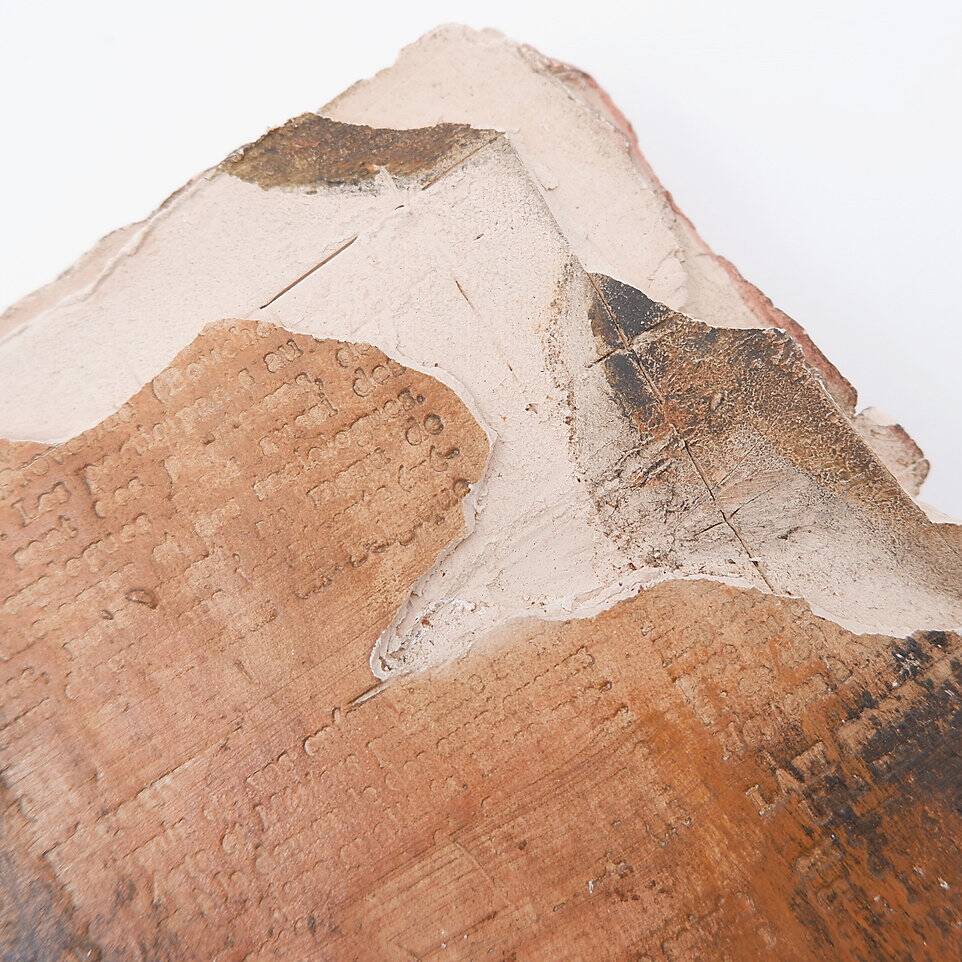 Set of 3 terracotta Books "Fond d'Atelier" N.Lebrun - Belgium 1980s