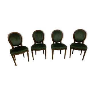 4 medallion chairs