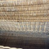 Vintage rattan chest bench child circa 1960