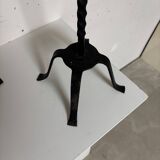 Pair of large iron candlesticks 1950