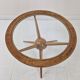 Tripod Table in Wood and Glass Attributed to Cesare Lacca, Italy, 1950s