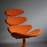 Corona easy chair designed by Poul M. Volther for the Arken Art Museum